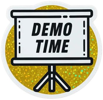 Demo Time Sticker